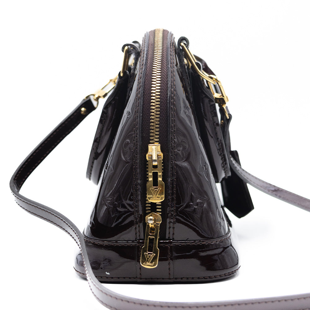Louis Vuitton Sac a main Alma BB Vernis Aubergine