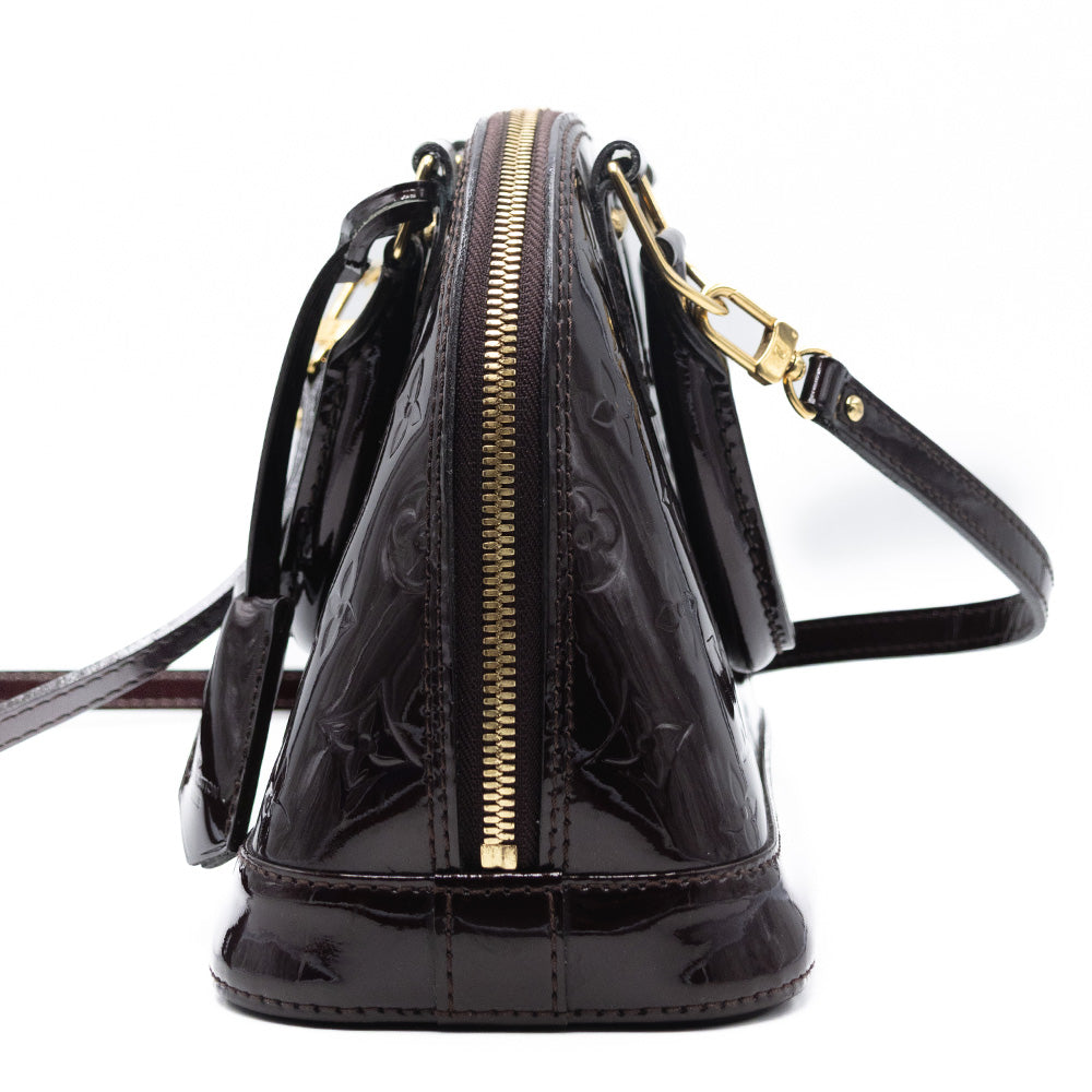 Louis Vuitton Sac a main Alma BB Vernis Aubergine