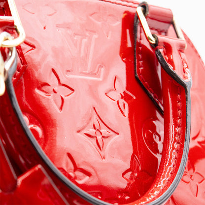 Louis Vuitton Sac à main Alma BB Vernis Rouge