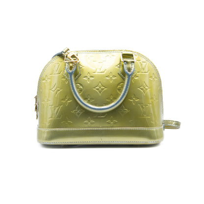 Louis Vuitton Sac à main Alma BB Vernis Vert Olive