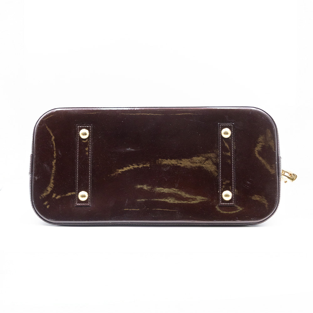 Louis Vuitton Sac à main Alma MM Vernis Aubergine