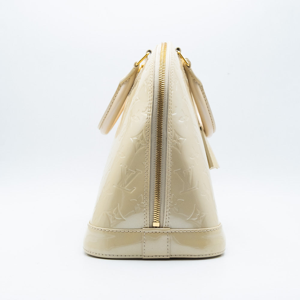 Louis Vuitton Sac à main Alma PM Vernis Beige