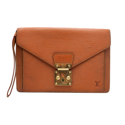 Louis Vuitton Sac à Main Sellier Epi Marron