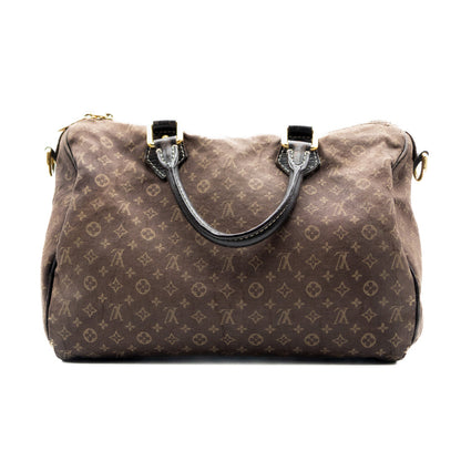 Louis Vuitton Sac à main Speedy 30 Monogram Mini Lin Marron