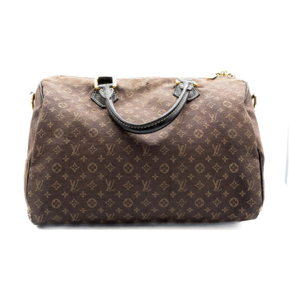 Louis Vuitton Sac à main Speedy 30 Monogram Mini Lin Marron