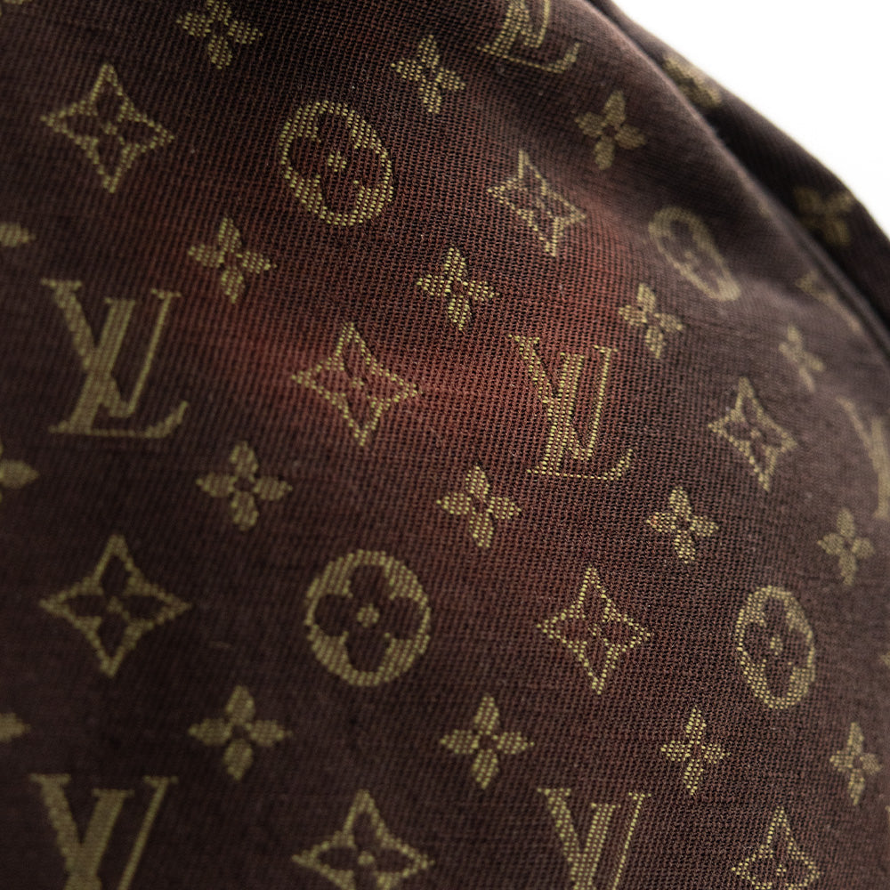 Louis Vuitton Sac à main Speedy 30 Monogram Mini Lin Marron