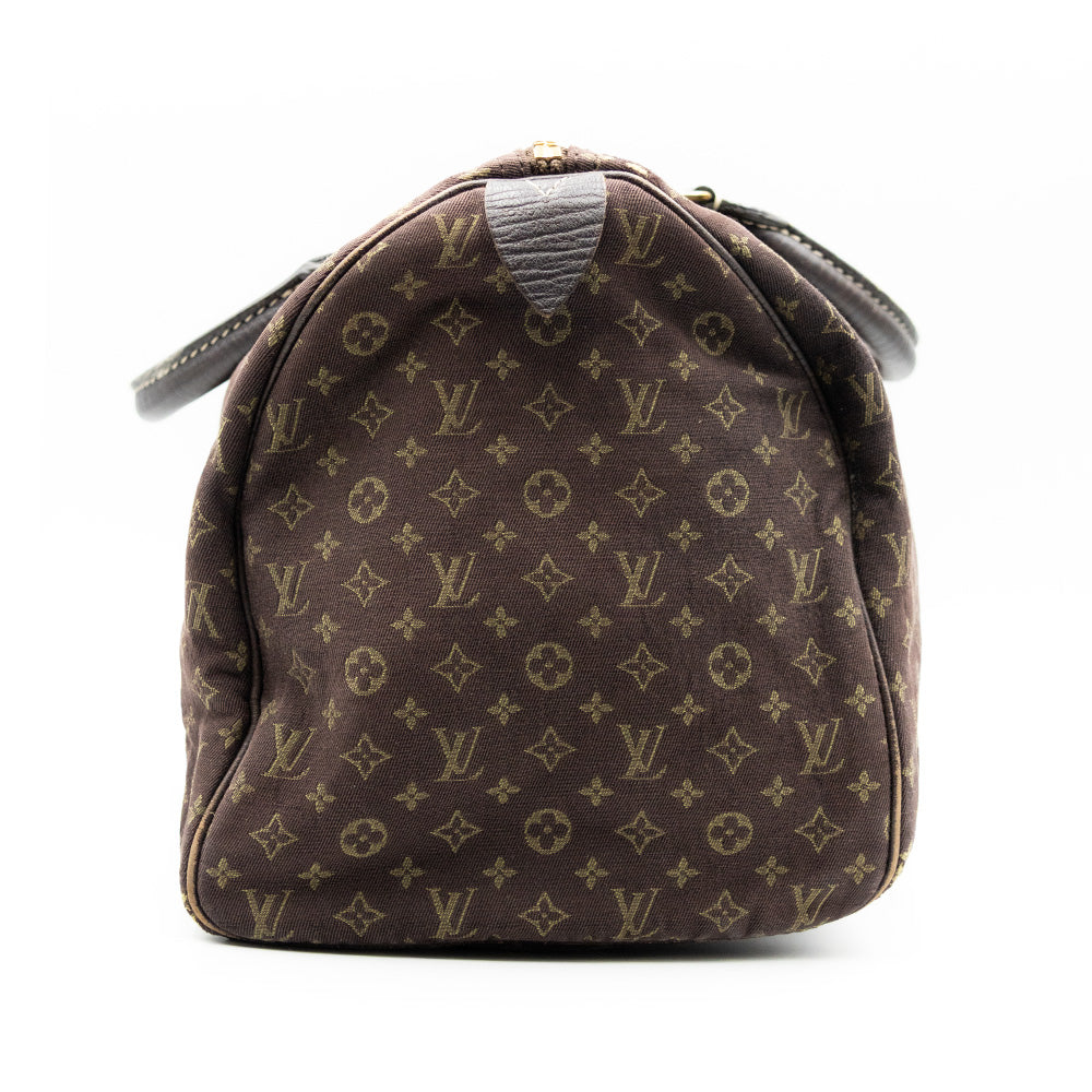 Louis Vuitton Sac à main Speedy 30 Monogram Mini Lin Marron