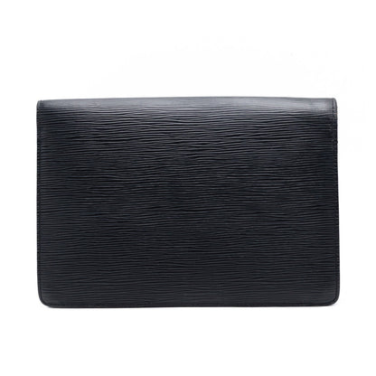 Louis Vuitton Sac Sellier Pochette avec Dragonne Cuir Epi Noir