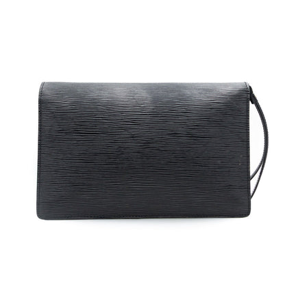 Louis Vuitton Sac Sellier Pochette avec Dragonne Cuir Epi Noir
