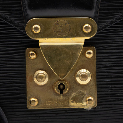 Louis Vuitton Sac Sellier Pochette avec Dragonne Cuir Epi Noir