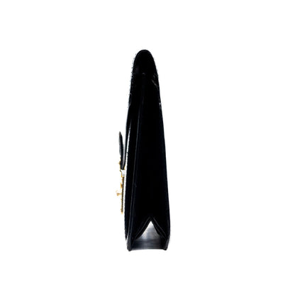 Louis Vuitton Sac Sellier Pochette avec Dragonne Cuir Epi Noir