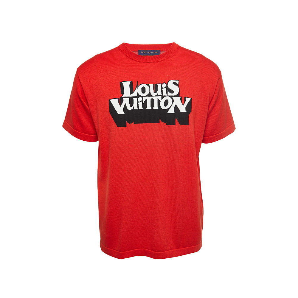 Louis Vuitton T-Shirt Logo Graphic Rouge