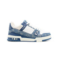 Louis Vuitton Trainer Monogram Denim White Blue