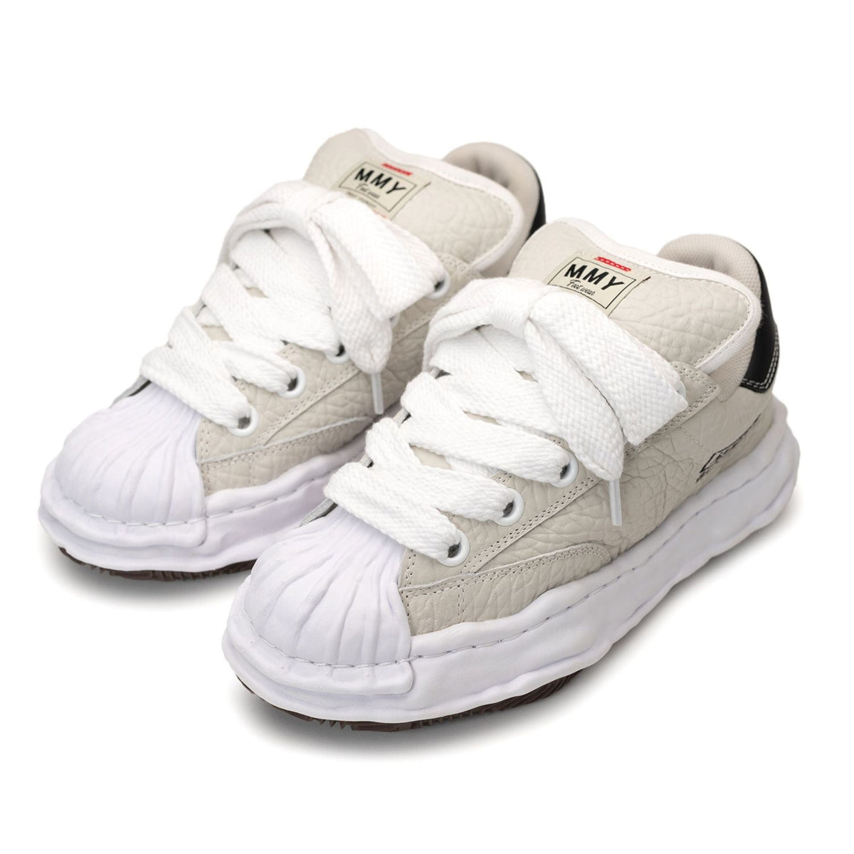 Maison Mihara Yasuhiro Blakey Puffer Sole Monster Leather White