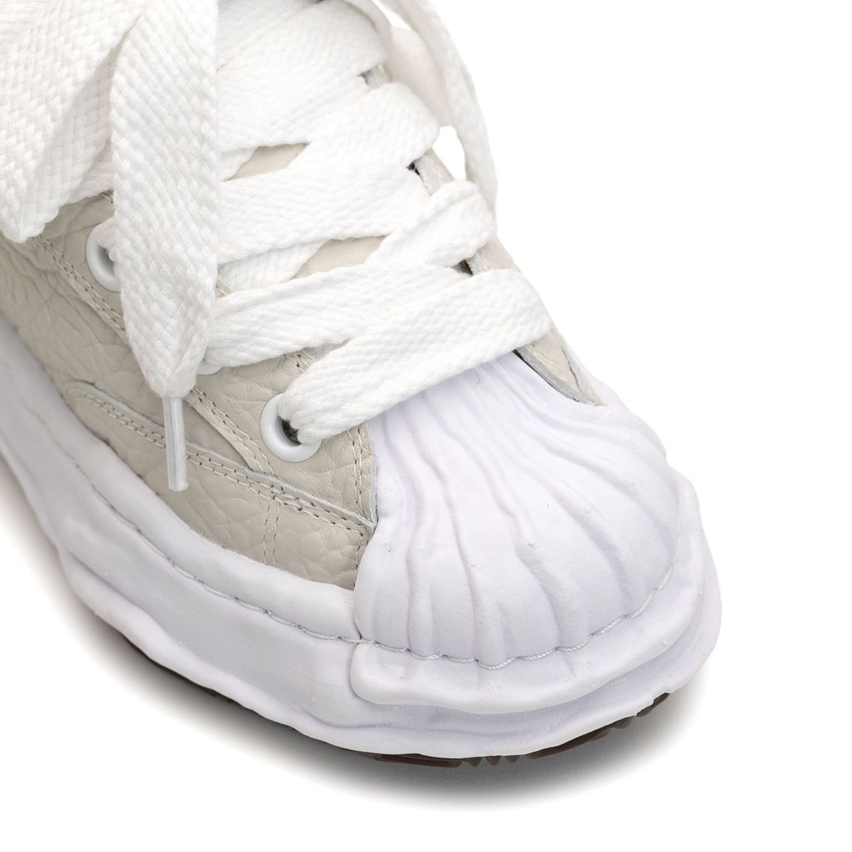 Maison Mihara Yasuhiro Blakey Puffer Sole Monster Leather White