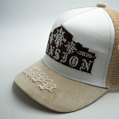 Mansion Arte Trucker Cream Mokka Cap