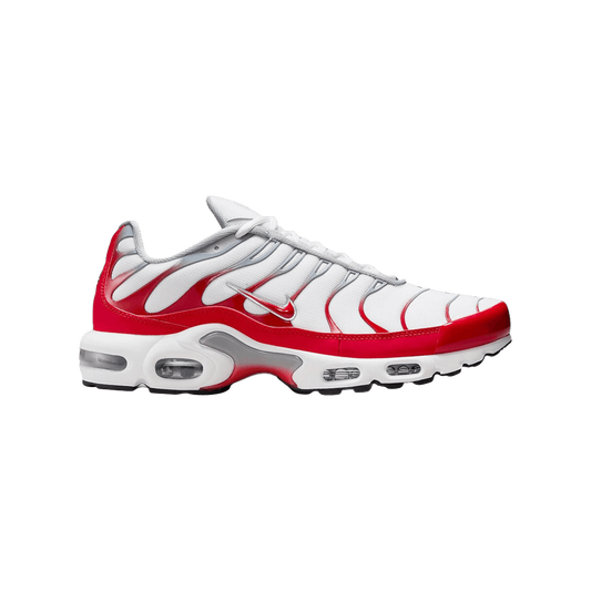 Nike Air Max Plus White University Red Wolf Grey