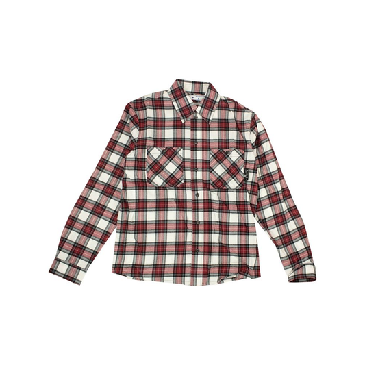 OFF-WHITE Chemise Flanelle Arrow à carreaux Rouge