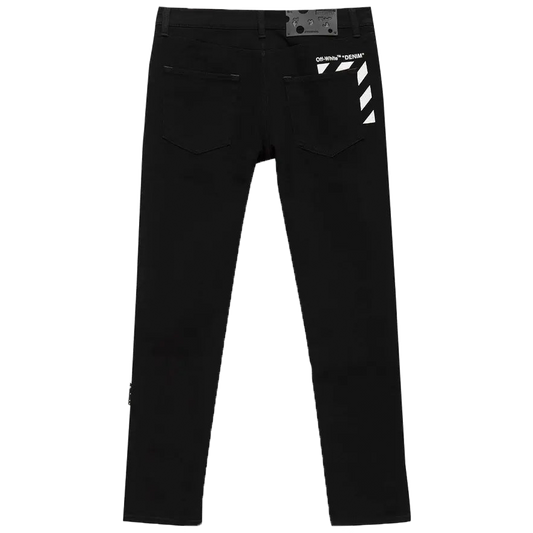 Off-White Diag Pocket Skinny Jeans Noir
