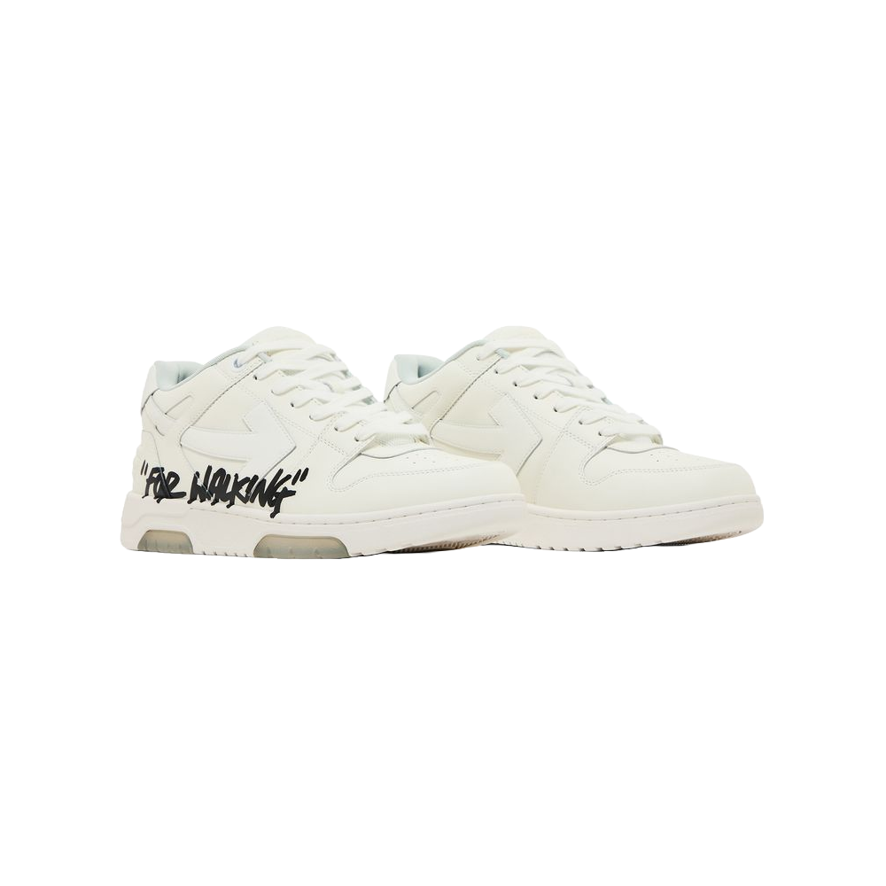 Off-White Out Of Office OOO  Low Tops For Walking White Black