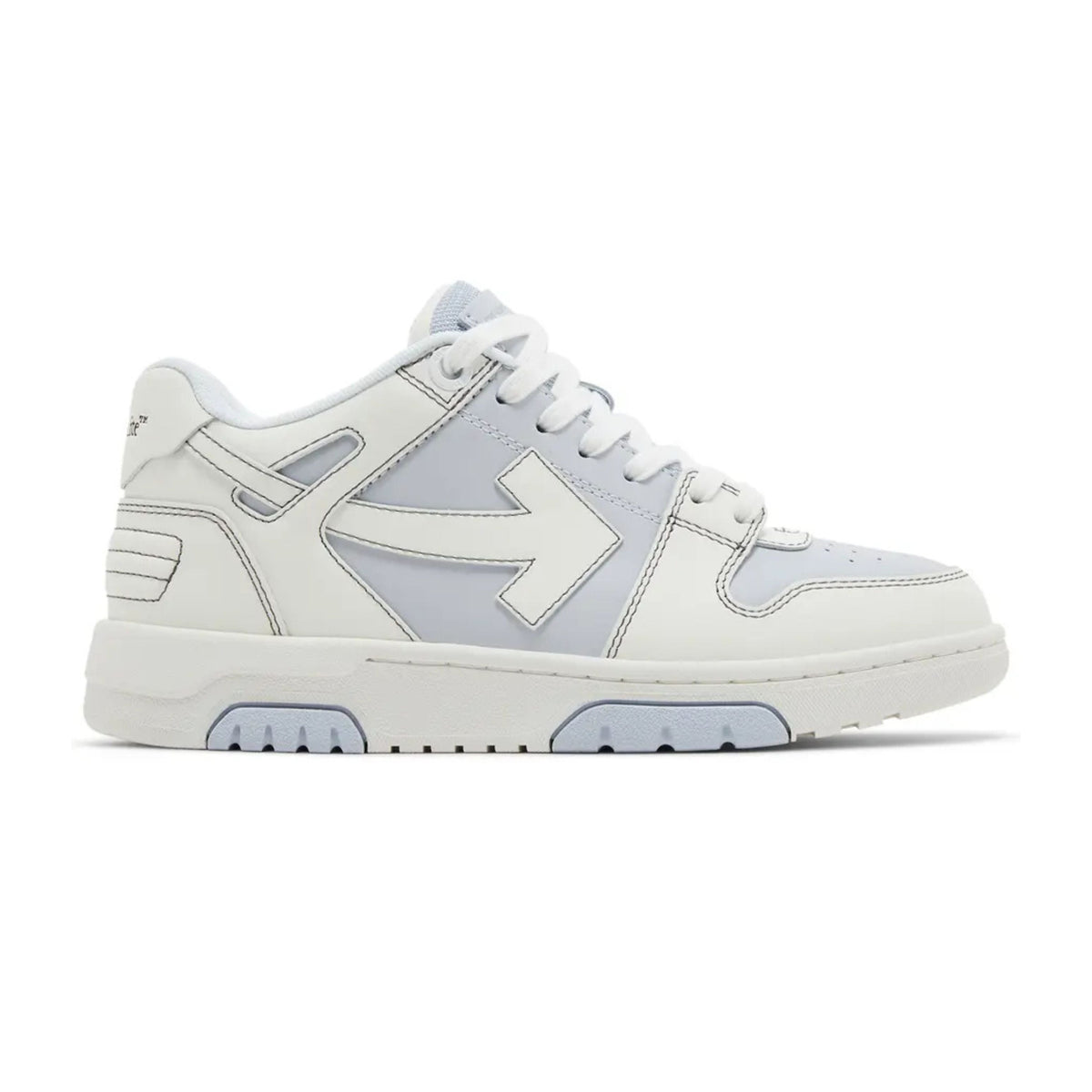 Off-White Out Of Office OOO Low Tops Leather Light Blue White