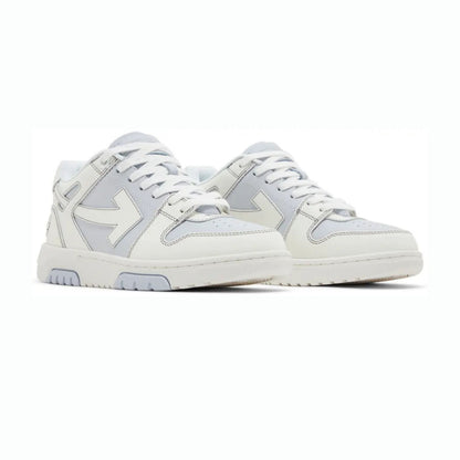 Off-White Out Of Office OOO Low Tops Leather Light Blue White