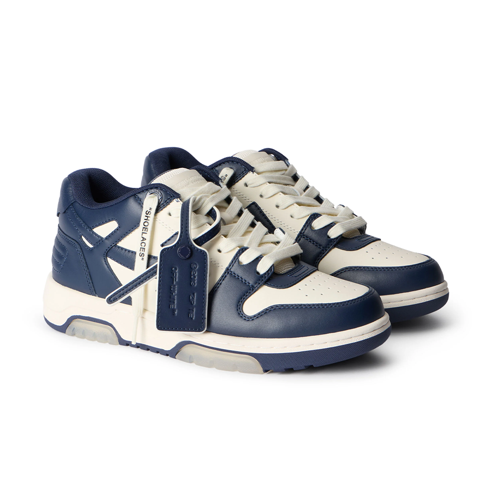 Off-White Out Of Office OOO Low Tops White Petrol