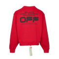 Off-White Wavy Line Crewneck Red