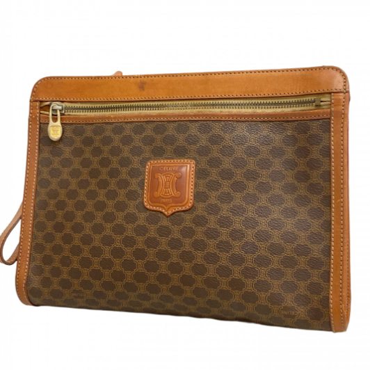 Pochette Céline Macadam  marron
