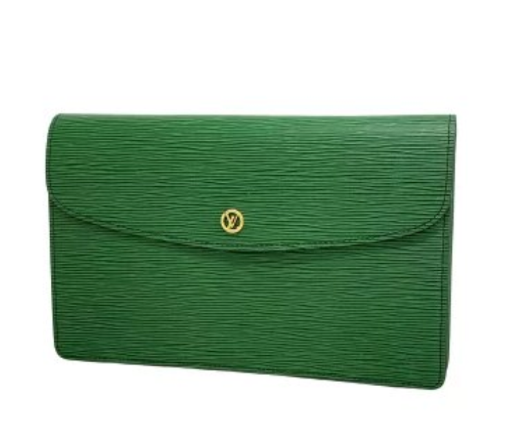 Pochette Louis Vuitton Montaigne 27 Épi Vert Bornéo