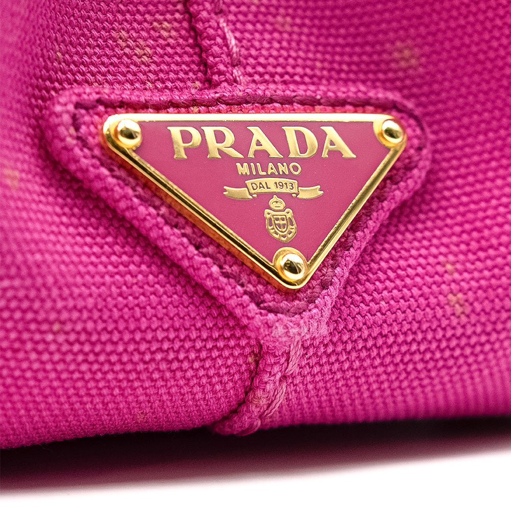 Prada Sac à main Canapa Rose