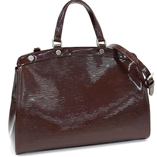 Sac à main Louis Vuitton Brea MM cuir Épi Prune