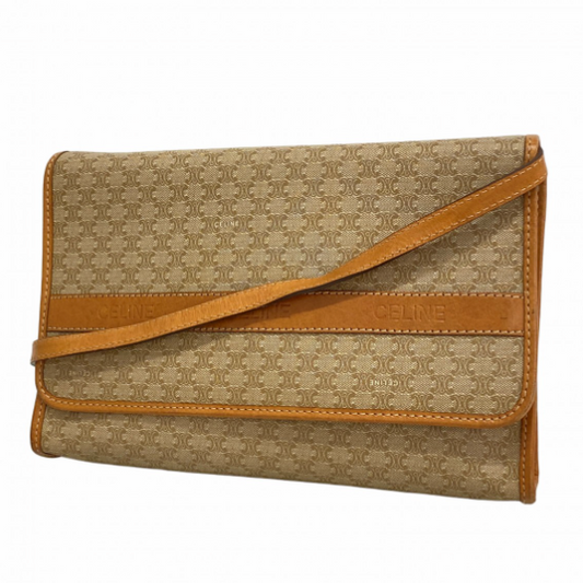 Sac à bandoulière Céline Macadam beige marron