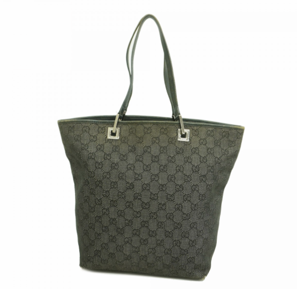 Sac cabas denim noir garnitures argentées