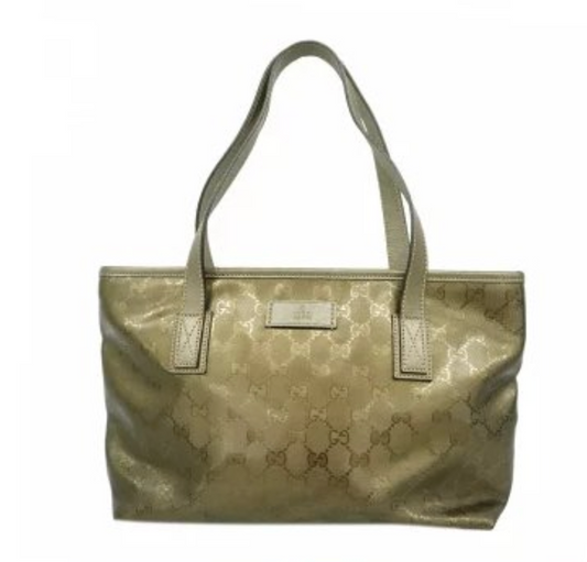 Sac cabas Gucci GG Imprimé PVC kaki