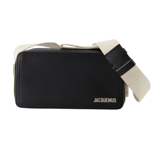 Sac Jacquemus Le Cuerda Noir Cuir Lisse