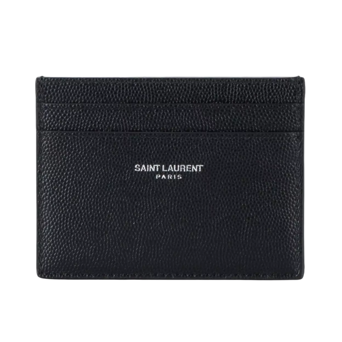 Saint Laurent Paris PORTE-CARTES en cuir grain de poudre