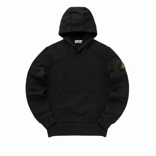 Stone Island Hoodie Logo Patch Black