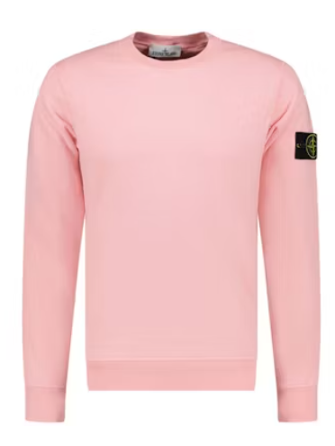 Stone Island Logo Sweatshirt Pink