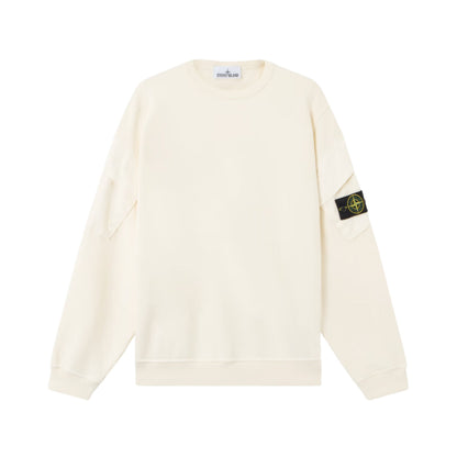 Stone Island Pull Crewneck Brushed Organic Beige