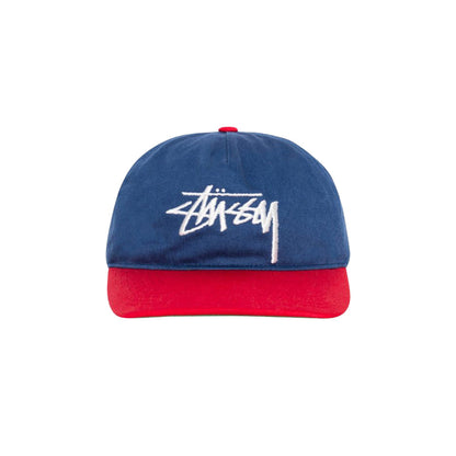 Stussy Casquette Big Stock Snapback Bleu