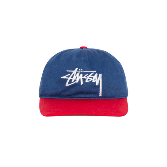 Stussy Casquette Big Stock Snapback Bleu