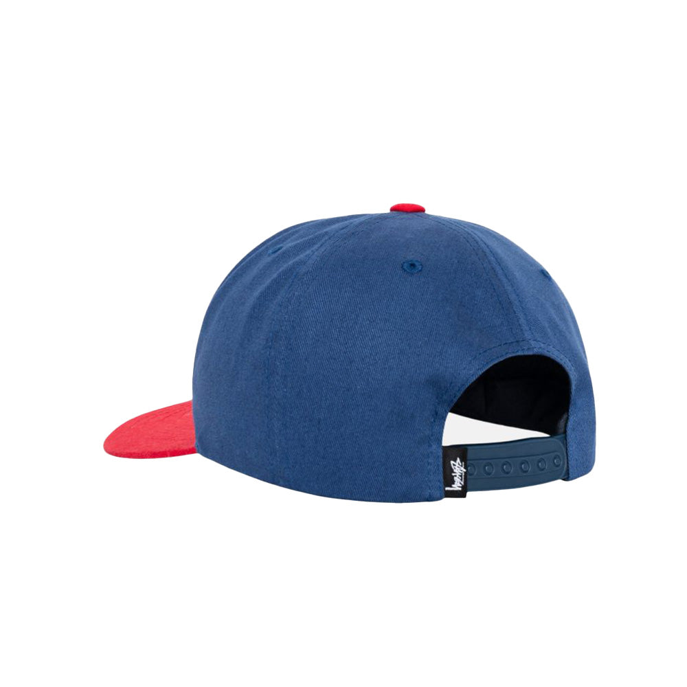 Stussy Casquette Big Stock Snapback Bleu