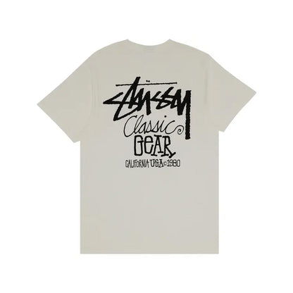 Stussy T-shirt Classic Gear Beige