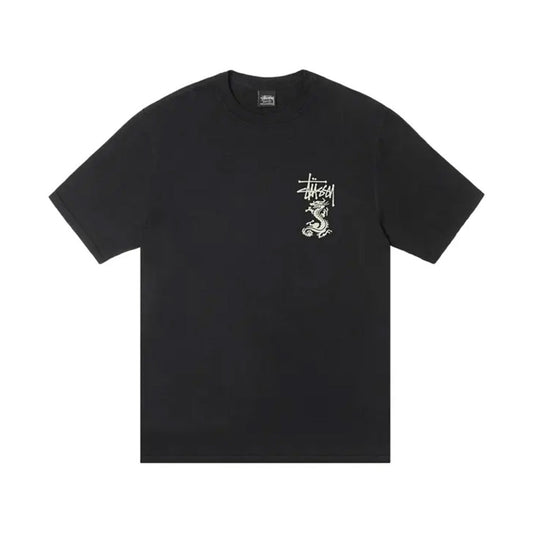 Stussy T-shirt Double Dragon Noir