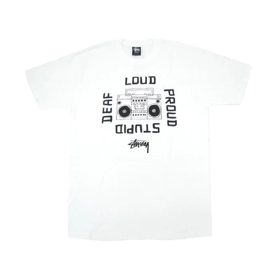 Stussy T-Shirt - Loud Stupid - Blanc