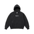 Supreme MM6 Maison Margiela Box Logo Zip Up Hooded Sweatshirt Black