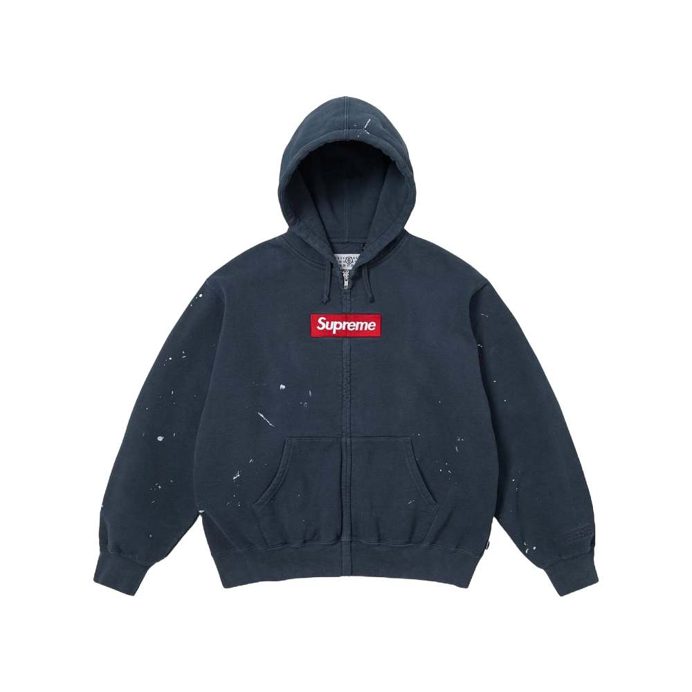 Supreme MM6 Maison Margiela Box Logo Zip Up Navy