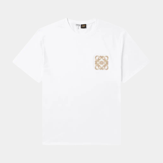 T-Shirt Loewe x Paula's Ibiza Flocked Logo Relaxed Blanc