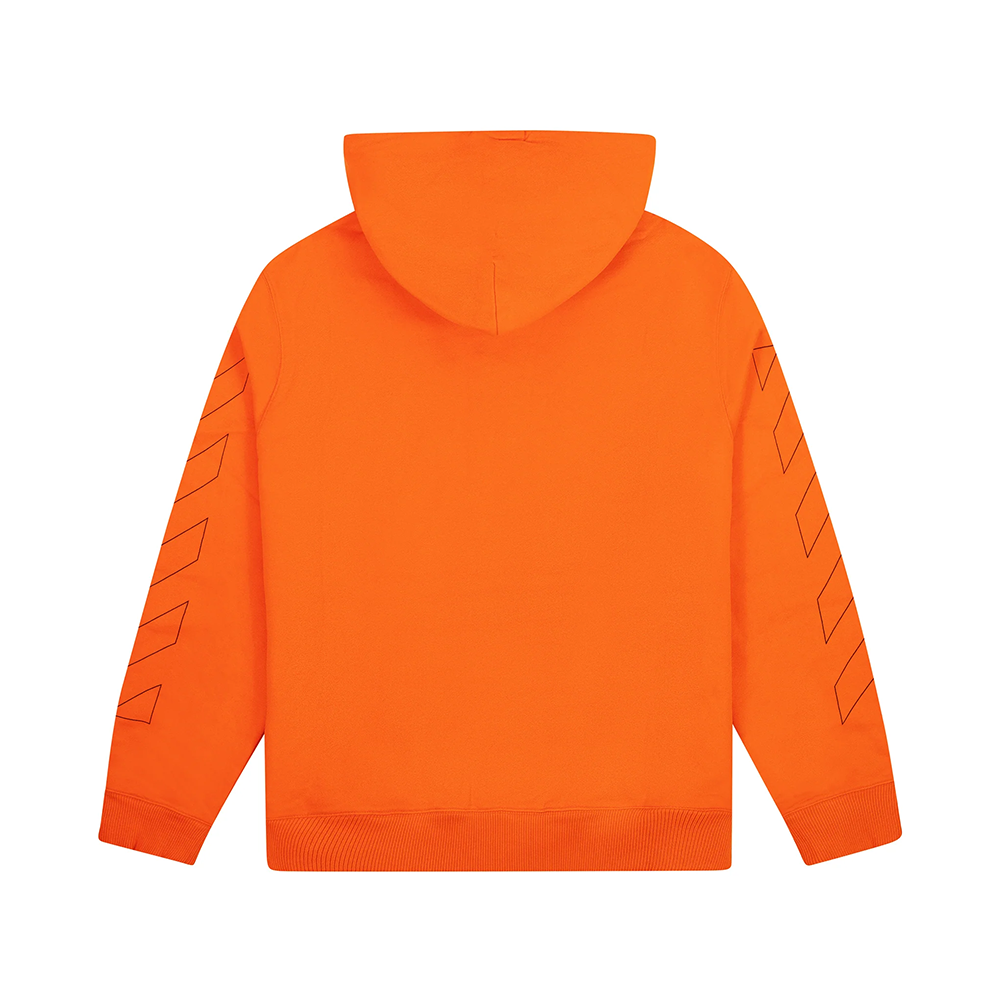 Off White Hoodie Zip Orange